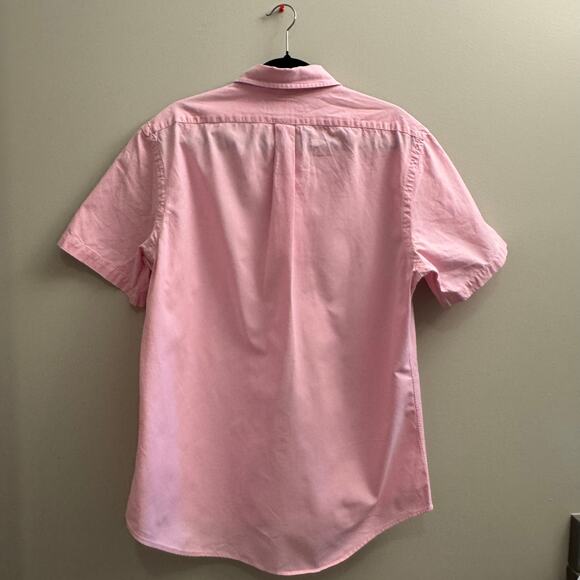 Ralph Lauren Men’s Short Sleeve Button Down Shirt Pink Preppy Casual 90s y2k LG0 - Picture 2 of 5